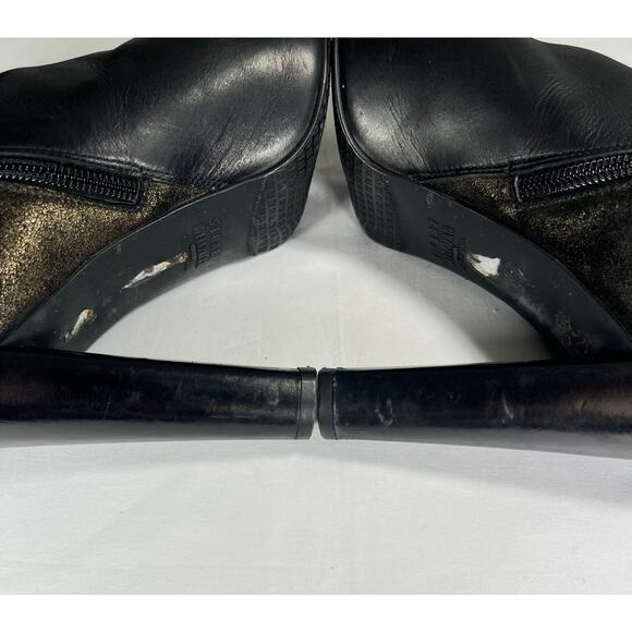 Stuart Weitzman Leather peep-toe ankle boots - Picture 6 of 10